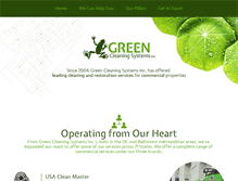 Tablet Screenshot of green-cleaning-systems.com